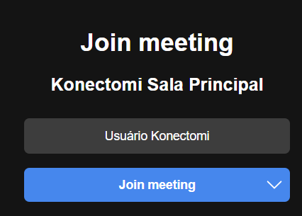 Instrução para trocar o nome no Jitsi